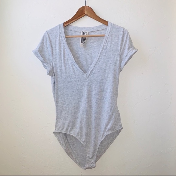- Free People Light Grey "Oh My Bodysuit - Picture 8 of 11